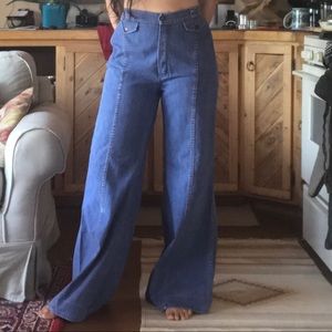 Vintage Sears wide leg bell bottom jeans Rare